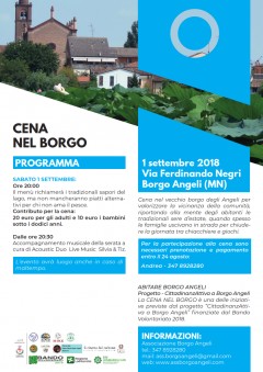 Cena nel borgo 2018