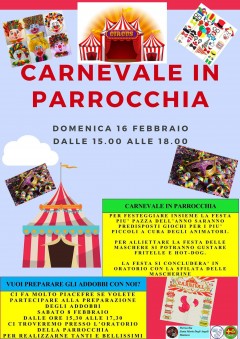 Carnevale in parrocchia.